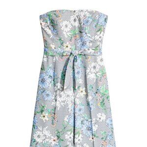 H&M Strapless Floral Jumpsuit Size 14